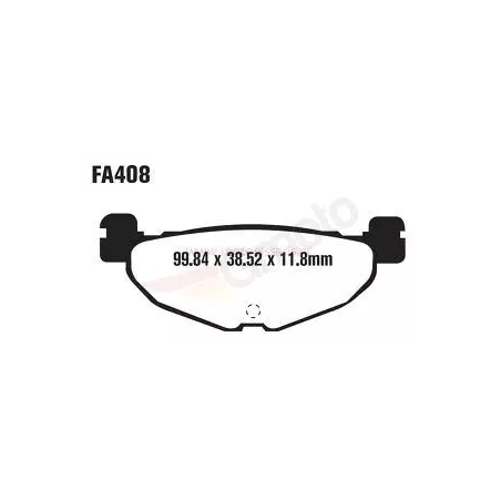 Klocki hamulcowe EBC FA 408 SFA (2 szt.)