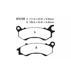Klocki hamulcowe EBC FA 709 SFA 2szt