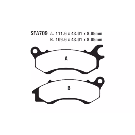 Klocki hamulcowe EBC FA 709 SFA 2szt