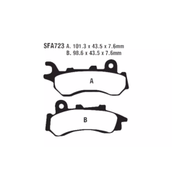 Klocki hamulcowe EBC FA 723 SFA 2szt