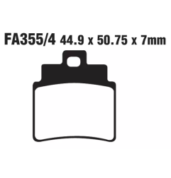 Klocki hamulcowe EBC FA 355/4 SFA (2 szt.)