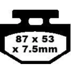 Klocki hamulcowe EBC FA 176 SFA (2 szt.)