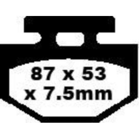 Klocki hamulcowe EBC FA 176 SFA (2 szt.)