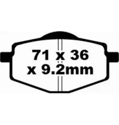 Klocki hamulcowe EBC FA 101 SFA HH (2 szt.)