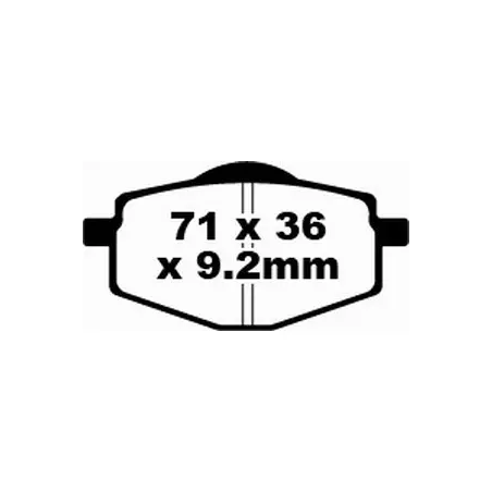 Klocki hamulcowe EBC FA 101 SFA HH (2 szt.)