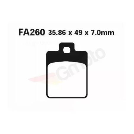 Klocki hamulcowe EBC FA 260 SFA HH (2 szt.)