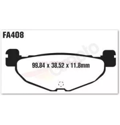 Klocki hamulcowe EBC FA 408 SFA HH (2 szt.)