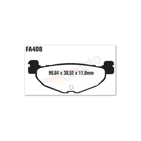 Klocki hamulcowe EBC FA 408 SFA HH (2 szt.)