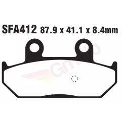 Klocki hamulcowe EBC FA 412 SFA HH (2 szt.)