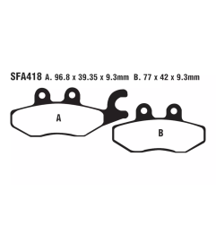 Klocki hamulcowe EBC FA 418 SFA HH (2 szt.)