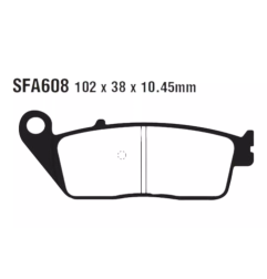 Klocki hamulcowe EBC FA 608 SFA HH (2 szt.)