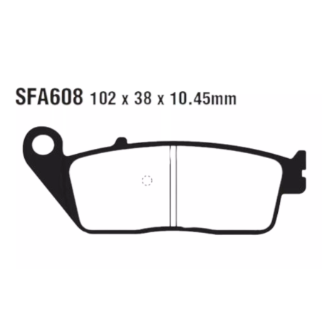 Klocki hamulcowe EBC FA 608 SFA HH (2 szt.)
