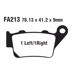 Klocki hamulcowe EBC FA 213 SFA HH (2 szt.)