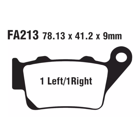 Klocki hamulcowe EBC FA 213 SFA HH (2 szt.)