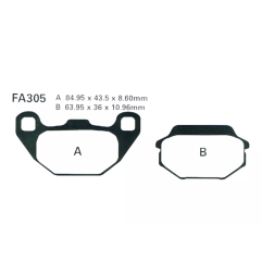 Klocki hamulcowe EBC FA 305 SFA HH (2 szt.)