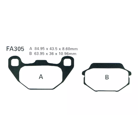 Klocki hamulcowe EBC FA 305 SFA HH (2 szt.)