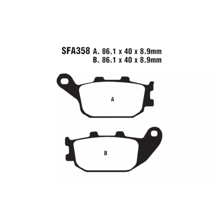 Klocki hamulcowe EBC FA 358 SFA HH (2 szt.)