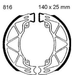 Szczęki hamulcowe EBC 816
