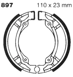 Szczęki hamulcowe EBC 897