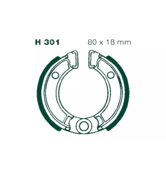 Szczęki hamulcowe EBC 301