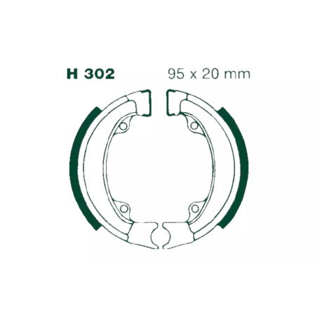 Szczęki hamulcowe EBC 302
