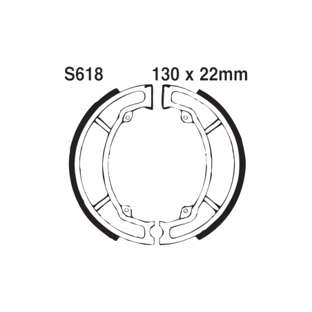 Szczęki hamulcowe EBC S618 WG