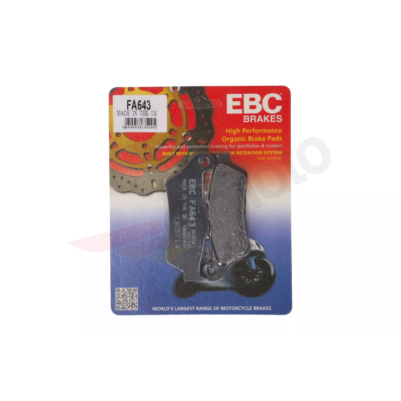 Klocki hamulcowe EBC FA 643 (2 szt.) Klocki hamulcowe EBC FA 643 (2 szt.)