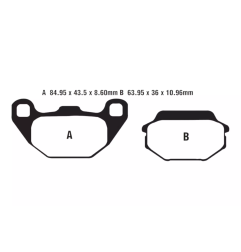 Klocki hamulcowe EBC FA 305 TT (2 szt.)