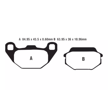 Klocki hamulcowe EBC FA 305 TT (2 szt.)