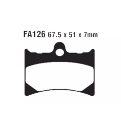 Klocki hamulcowe EBC FA 126 R 2szt