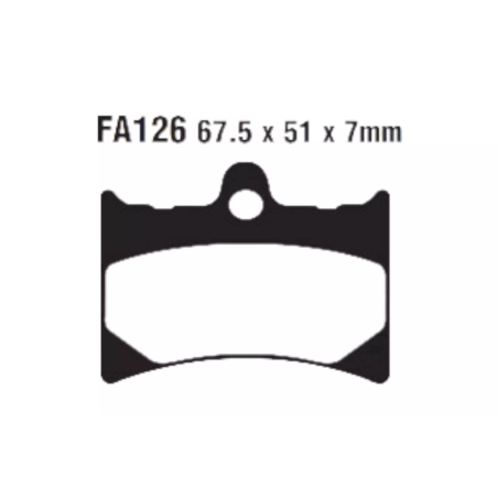 Klocki hamulcowe EBC FA 126 R 2szt
