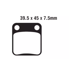 Klocki hamulcowe EBC FA 054 MXS (2 szt.)