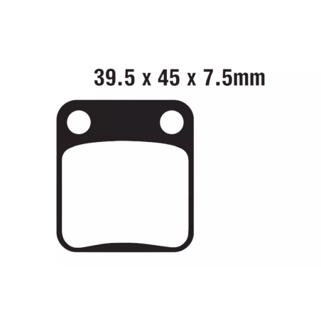 Klocki hamulcowe EBC FA 054 MXS (2 szt.)