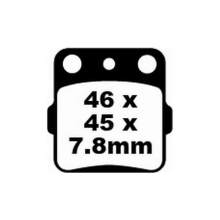 Klocki hamulcowe EBC FA 084 MXS S (2 szt.)