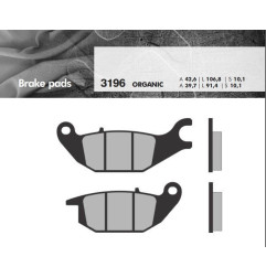 BRENTA KLOCKI HAMULCOWE KH343 HONDA MONKEY 125 '19-, CBR 125 04-10, XL 125 V VARADERO 01-11, YAMAHA YZF 150 14