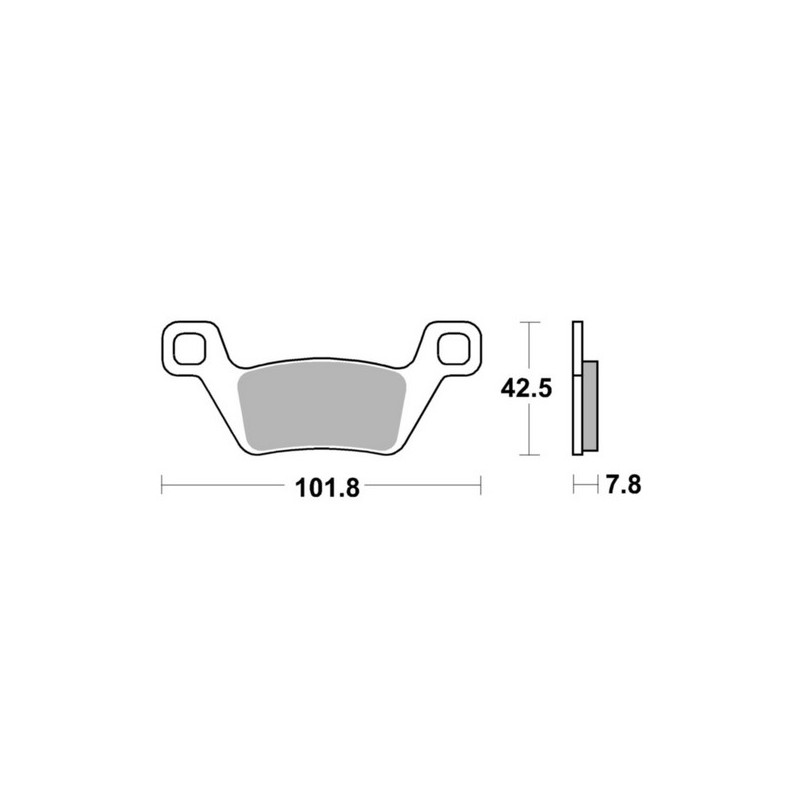 SBS PROMOCJA KLOCKI HAMULCOWE KH600 OFF-ROAD SINTER PRZÓD KYMCO MXU 500 '09-'14, MXU 550 '10-'21 SBS PROMOCJA KLOCKI HAMULCOWE KH600 OFF-ROAD SINTER PRZÓD KYMCO MXU 500 '09-'14, MXU 550 '10-'21