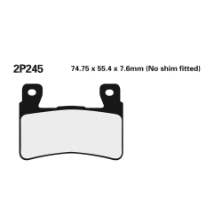 Klocki hamulcowe Nissin Street Semi-Metallic 2P-245NS