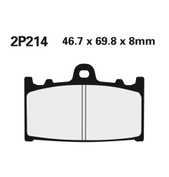 Klocki hamulcowe Nissin Street Semi-Metallic 2P-214NS