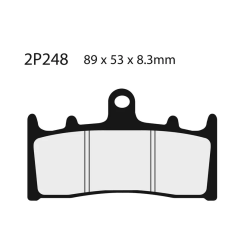 Klocki hamulcowe Nissin Street Semi-Metallic 2P-248NS