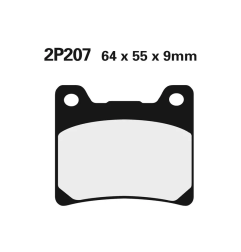 Klocki hamulcowe Nissin Street Semi-Metallic 2P-207NS