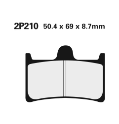 Klocki hamulcowe Nissin Street Semi-Metallic 2P-210NS