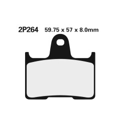 Klocki hamulcowe Nissin Street Semi-Metallic 2P-264NS