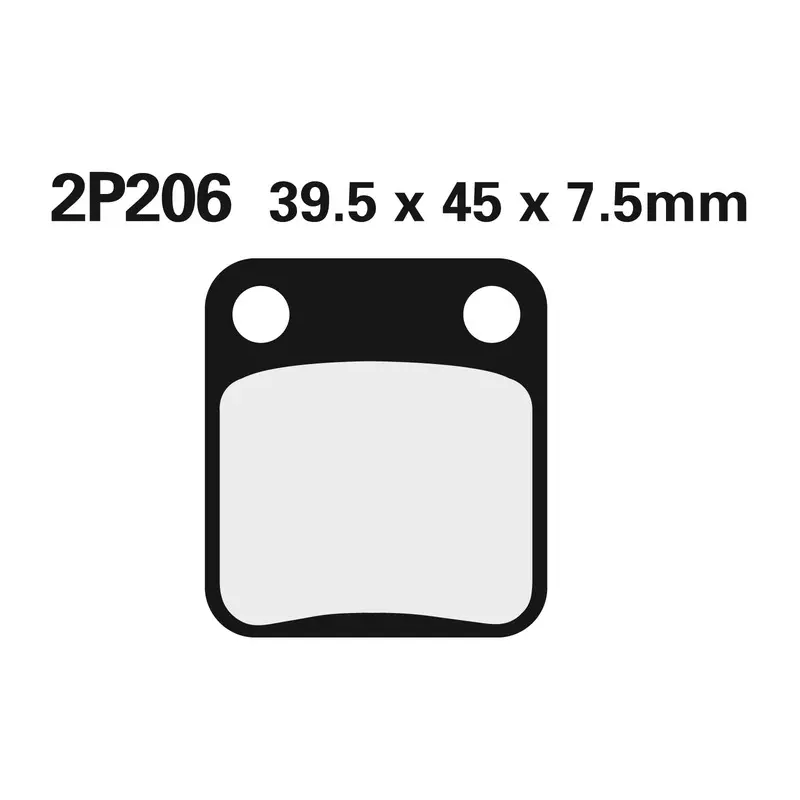 Klocki hamulcowe Nissin Off-Road Semi-Metallic 2P-206GS Klocki hamulcowe Nissin Off-Road Semi-Metallic 2P-206GS