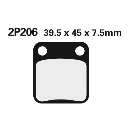 Klocki hamulcowe Nissin Off-Road Semi-Metallic 2P-206GS