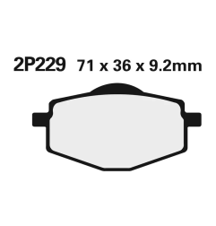 Klocki hamulcowe Nissin Street Semi-Metallic 2P-229NS