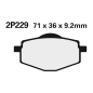Klocki hamulcowe Nissin Street Semi-Metallic 2P-229NS Klocki hamulcowe Nissin Street Semi-Metallic 2P-229NS