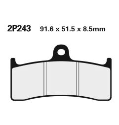 Klocki hamulcowe Nissin Street Semi-Metallic 2P-243SS