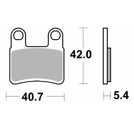 SBS PROMOCJA KLOCKI HAMULCOWE KH257/2 KYMCO MAXXER / MXU '08-'14 STREET STANDART CERAMIC KOLOR CZARNY