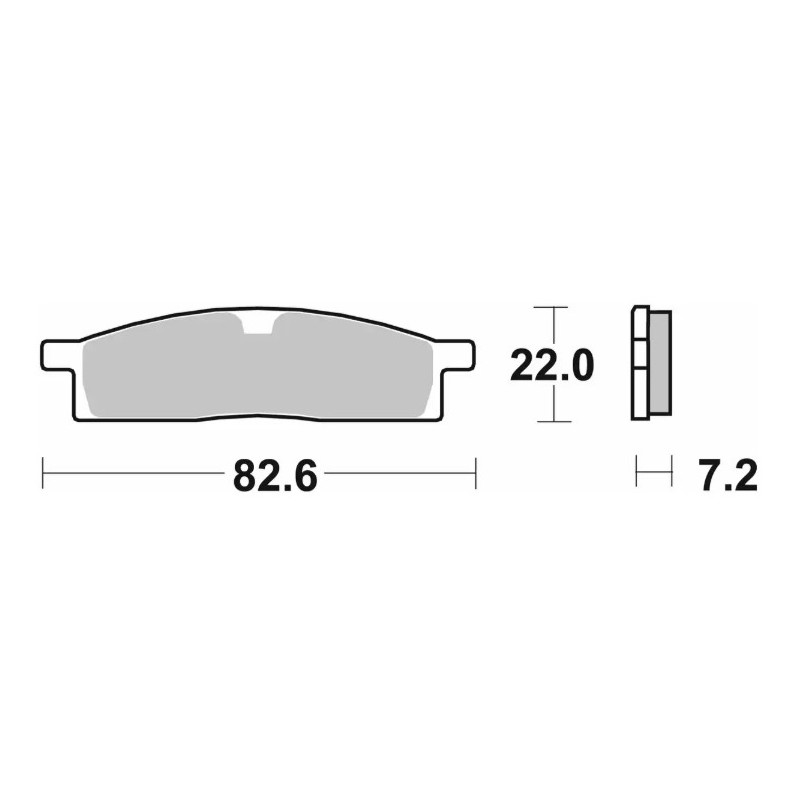 SBS PROMOCJA KLOCKI HAMULCOWE KH119 OFF-ROAD SINTER KOLOR ZŁOTY