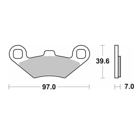 SBS PROMOCJA KLOCKI HAMULCOWE KH159 OFF-ROAD SINTER KOLOR ZŁOTY PASUJE DO: ATV POLARIS TRAIL BOSS, SPORTSMAN, MAGNUM